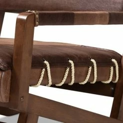 Best reviews of 💯 Rovelyn Faux Leather Walnut Finished Wood Lounge Chair Brown - Baxton Studio 👍 -Living Room Chairs Sales unnamed file 2191