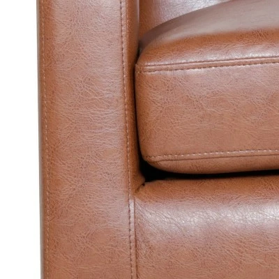 Buy ⭐ Deanna Contemporary Faux Leather Tufted Accent Chair - Christopher Knight Home Dark Brown/espresso ✔️ 9 Buy ⭐ Deanna Contemporary Faux Leather Tufted Accent Chair - Christopher Knight Home Dark Brown/espresso ✔️ - Image 7