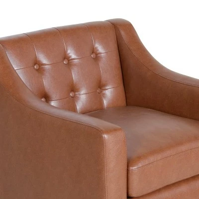 Buy ⭐ Deanna Contemporary Faux Leather Tufted Accent Chair - Christopher Knight Home Dark Brown/espresso ✔️ 10 Buy ⭐ Deanna Contemporary Faux Leather Tufted Accent Chair - Christopher Knight Home Dark Brown/espresso ✔️ - Image 8