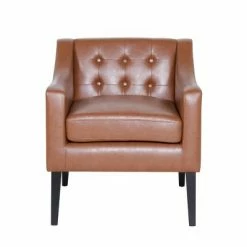 Buy ⭐ Deanna Contemporary Faux Leather Tufted Accent Chair - Christopher Knight Home Dark Brown/espresso ✔️ 20 Buy ⭐ Deanna Contemporary Faux Leather Tufted Accent Chair - Christopher Knight Home Dark Brown/espresso ✔️ -Living Room Chairs Sales unnamed file 2215