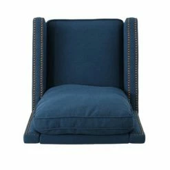 Outlet 🛒 Cecelia Traditional Fabric Recliner Navy Blue - Christopher Knight Home 👍 -Living Room Chairs Sales unnamed file 2229