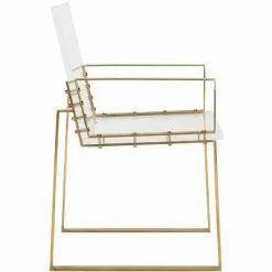 Discount 🥰 Langston Acrylic Arm Chair - Brass/Clear - Safavieh ⌛ -Living Room Chairs Sales unnamed file 2262