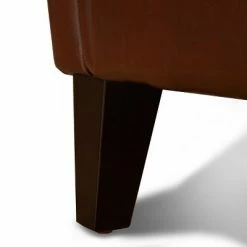 Hot Sale 🛒 Franklin Bonded Club Chair Brown Leather - Christopher Knight Home 😉 -Living Room Chairs Sales unnamed file 2282