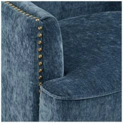 Best Pirce 👍 55 Downing Street Amigo Slate Alligator Arm Chair with Gold Legs 💯 -Living Room Chairs Sales unnamed file 2295