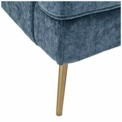 Best Pirce 👍 55 Downing Street Amigo Slate Alligator Arm Chair with Gold Legs 💯 -Living Room Chairs Sales unnamed file 2296