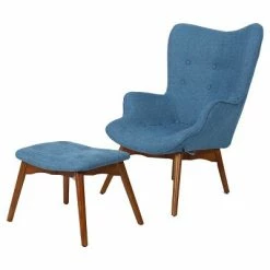 Discount 🛒 Hariata Fabric Contour Chair with Ottoman Set - Christopher Knight Home Purple 😍 -Living Room Chairs Sales unnamed file 2342