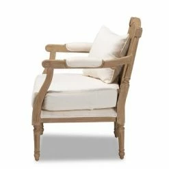 Best Sale ✨ Clemence Upholstered Whitewashed Wood Accent Chair Ivory/Oak - Baxton Studio ✨ 18 Best Sale ✨ Clemence Upholstered Whitewashed Wood Accent Chair Ivory/Oak - Baxton Studio ✨ -Living Room Chairs Sales unnamed file 2359