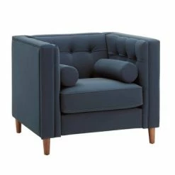 Top 10 🌟 Karissa Tuxedo Faux Leather Arm Chair - Inspire Q Beige ❤️ -Living Room Chairs Sales unnamed file 2434