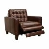 New ⭐ Wesley Genuine Leather Power Footrest Tuxedo Arm Accent Chair - Armen Living ✨ -Living Room Chairs Sales unnamed file 2460