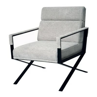 Wholesale ๐ Rusty X Base Accent Chair Gray/Black - Safavieh ๐ 3 Wholesale ๐ Rusty X Base Accent Chair Gray/Black - Safavieh ๐