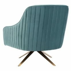 Brand new 🔥 Leyla Channeled Velvet Accent Chair Seafoam - Safavieh 💯 -Living Room Chairs Sales unnamed file 2502