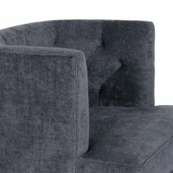 Coupon 💯 Clough Contemporary Fabric Tufted Accent Chair - Christopher Knight Home Navy Blue/dark Brown 🥰 -Living Room Chairs Sales unnamed file 2520