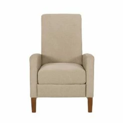 Cheapest ⭐ Kalstrom Contemporary Fabric Upholstered Pushback Recliner - Christopher Knight Home Navy Blue/brown 🎉 -Living Room Chairs Sales unnamed file 2578