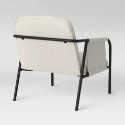 Top 10 😉 Faison Linen and Metal Sling Accent Chair Cream - Threshold™ 🌟 -Living Room Chairs Sales unnamed file 259