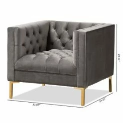 Coupon π€© Zanetta Luxe And Glamour Velvet Upholstered Gold Finished Lounge Chair - Baxton Studio Gray β€οΈ 19 Coupon π€© Zanetta Luxe And Glamour Velvet Upholstered Gold Finished Lounge Chair - Baxton Studio Gray β€οΈ -Living Room Chairs Sales unnamed file 2592