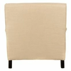 Budget 😉 Chloe Club Chair Beige/Espresso - Safavieh 🥰 -Living Room Chairs Sales unnamed file 2664