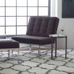 Best deal 🔥 Ashlar Velvet Accent Chair - Studio Designs Home Blue Dusk ⌛ -Living Room Chairs Sales unnamed file 269