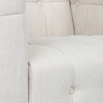 Promo π Mclarnan Contemporary Tufted Club Chair - Christopher Knight Home Beige/brown β 4 Promo π Mclarnan Contemporary Tufted Club Chair - Christopher Knight Home Beige/brown β - Image 2