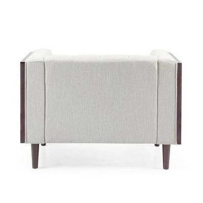 Promo π Mclarnan Contemporary Tufted Club Chair - Christopher Knight Home Beige/brown β 5 Promo π Mclarnan Contemporary Tufted Club Chair - Christopher Knight Home Beige/brown β - Image 3