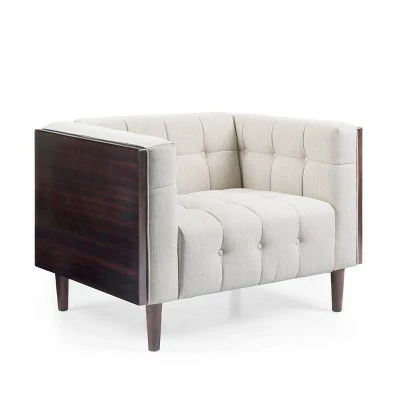Promo π Mclarnan Contemporary Tufted Club Chair - Christopher Knight Home Beige/brown β 10 Promo π Mclarnan Contemporary Tufted Club Chair - Christopher Knight Home Beige/brown β - Image 8
