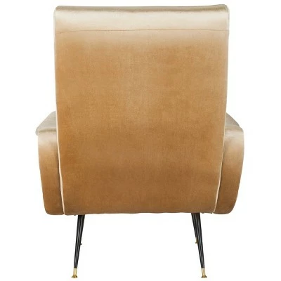 Cheap ๐ Elicia Mid-Century Armchair - Camel Velvet - Safavieh ๐คฉ 6 Cheap ๐ Elicia Mid-Century Armchair - Camel Velvet - Safavieh ๐คฉ - Image 4