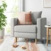 Promo 🎉 Jacobs Large Scale Mid-Century Modern Armchair - Project 62™ Rust Velvet ❤️ -Living Room Chairs Sales unnamed file 2735