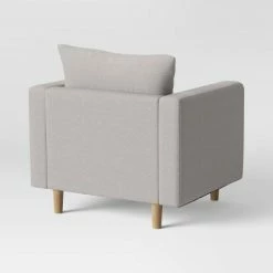 Promo 🎉 Jacobs Large Scale Mid-Century Modern Armchair - Project 62™ Rust Velvet ❤️ -Living Room Chairs Sales unnamed file 2737