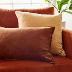 Promo 🎉 Jacobs Large Scale Mid-Century Modern Armchair - Project 62™ Rust Velvet ❤️ -Living Room Chairs Sales unnamed file 2739