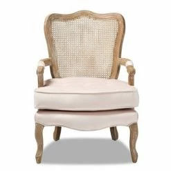 Coupon 🌟 Vallea Traditional Velvet Wood Armchair - Baxton Studio Pink 🔔 -Living Room Chairs Sales unnamed file 2780