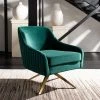 Coupon ❤️ Leyla Channeled Velvet Accent Chair Emerald - Safavieh 🎉 -Living Room Chairs Sales unnamed file 2802