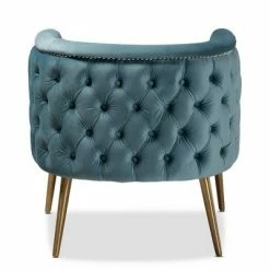 Cheapest 🎉 Marcelle Chair - Baxton Studio Light Blue/gold ❤️ -Living Room Chairs Sales unnamed file 2835