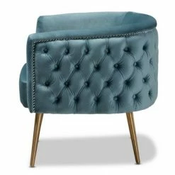 Cheapest 🎉 Marcelle Chair - Baxton Studio Light Blue/gold ❤️ -Living Room Chairs Sales unnamed file 2836