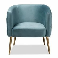 Cheapest 🎉 Marcelle Chair - Baxton Studio Light Blue/gold ❤️ -Living Room Chairs Sales unnamed file 2837