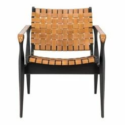 Wholesale 🌟 Dilan Leather Safari Chair - Safavieh Black 🛒 -Living Room Chairs Sales unnamed file 2881