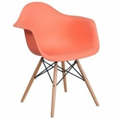 Best Pirce ⌛ Flash Furniture Alonza Series Plastic Chair with Arms and Wooden Legs 🌟 -Living Room Chairs Sales unnamed file 2897