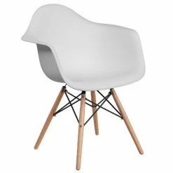 Best Pirce ⌛ Flash Furniture Alonza Series Plastic Chair with Arms and Wooden Legs 🌟 -Living Room Chairs Sales unnamed file 2899