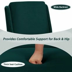 Wholesale ✔️ Costway Velvet Accent Chair Single Sofa Chair Leisure Chair with Wood Frame ⌛ -Living Room Chairs Sales unnamed file 3009