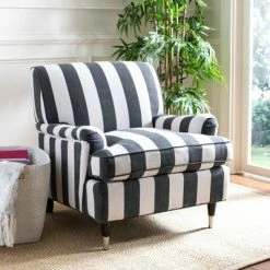 Hot Sale 😍 Chloe Club Chair Black/White - Safavieh 🔥