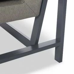 New 👍 Russell Bronze Metal Frame Accent Chair - Finch Gray ⭐ -Living Room Chairs Sales unnamed file 3038