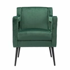 Outlet 👏 Cainish Upholstered Accent Chair Green/Black - Aiden Lane ⭐
