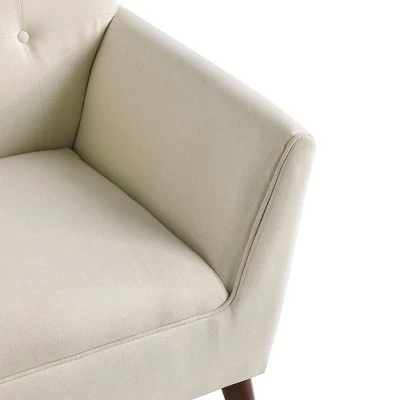 Brand new π HomCom Traditional Button Tufted Linen Polygon Armchair Seat π€© 8 Brand new π HomCom Traditional Button Tufted Linen Polygon Armchair Seat π€© - Image 6