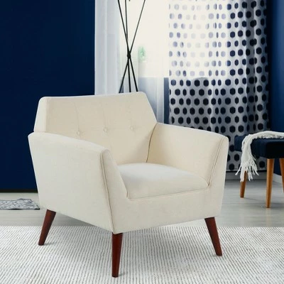 Brand new π HomCom Traditional Button Tufted Linen Polygon Armchair Seat π€© 9 Brand new π HomCom Traditional Button Tufted Linen Polygon Armchair Seat π€© - Image 7
