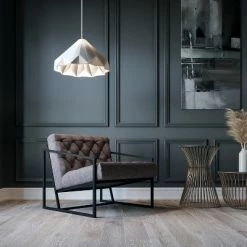 Brand new ❤️ Merrick Lane Modern Lounge Chair With Tufted Seating And Metal Frame 😉