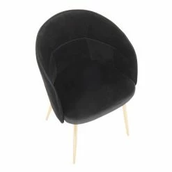 Coupon 🎉 Lindsey Contemporary Chair Gold - LumiSource Cream 🛒 -Living Room Chairs Sales unnamed file 3123