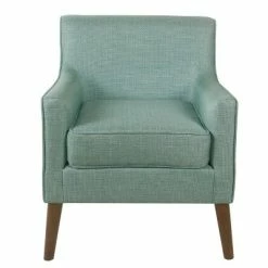 Buy ✨ Davis Mid Century Accent Chair - Homepop Aqua 👏