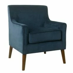 Buy ✨ Davis Mid Century Accent Chair - Homepop Aqua 👏 -Living Room Chairs Sales unnamed file 3140