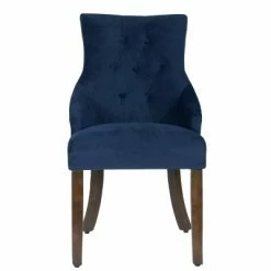 Best Sale 😍 Tufted Accent Chair Blue - HomePop 🔥 -Living Room Chairs Sales unnamed file 3189