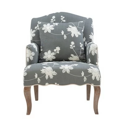 Best reviews of π Floral Upholstered Armchair - Gray - Linon β 3 Best reviews of π Floral Upholstered Armchair - Gray - Linon β