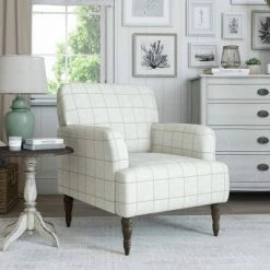 Brand new ⭐ Everlee Armchair with Gray Wash Legs - Handy Living Checked Denim ⭐ 16 Brand new ⭐ Everlee Armchair with Gray Wash Legs - Handy Living Checked Denim ⭐ -Living Room Chairs Sales unnamed file 3286
