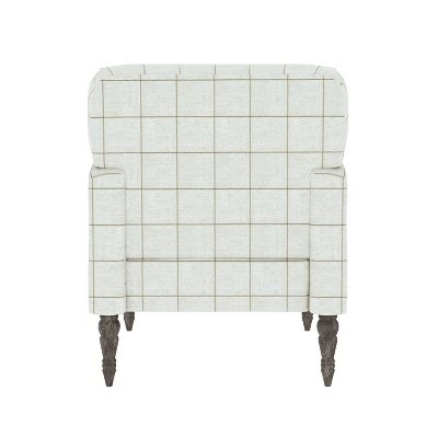 Brand new ⭐ Everlee Armchair with Gray Wash Legs - Handy Living Checked Denim ⭐ 7 Brand new ⭐ Everlee Armchair with Gray Wash Legs - Handy Living Checked Denim ⭐ - Image 5